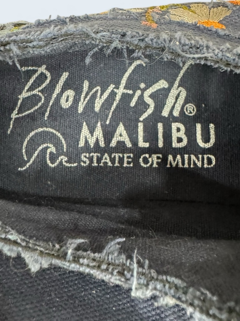 Blowfish Malibu Platform Sneakers - Sadie-Sun- embroiderer flowers size 7.5 - Picture 8 of 9